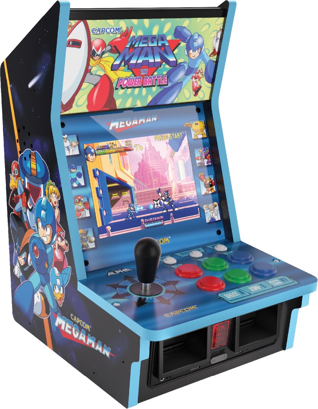 Evercade Alpha Mega Man Bartop Arcade - Retro-Konsole Spielekonsole