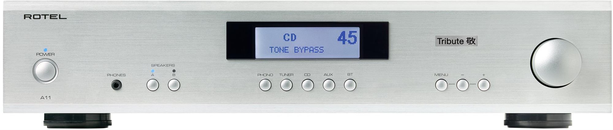 Rotel A11 Tribute ezüst HiFi erősítő