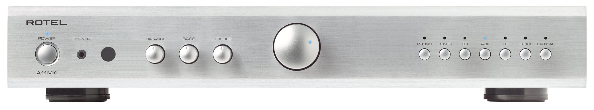 Rotel A11MKII-S, ezüst HiFi erősítő