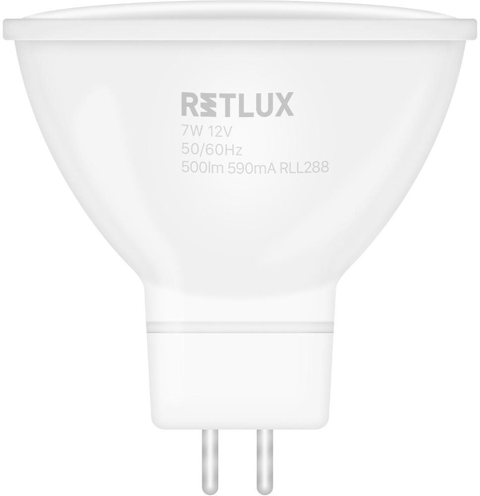 RETLUX RLL 420 GU5.3 spot 7W 12V WW LED žiarovka