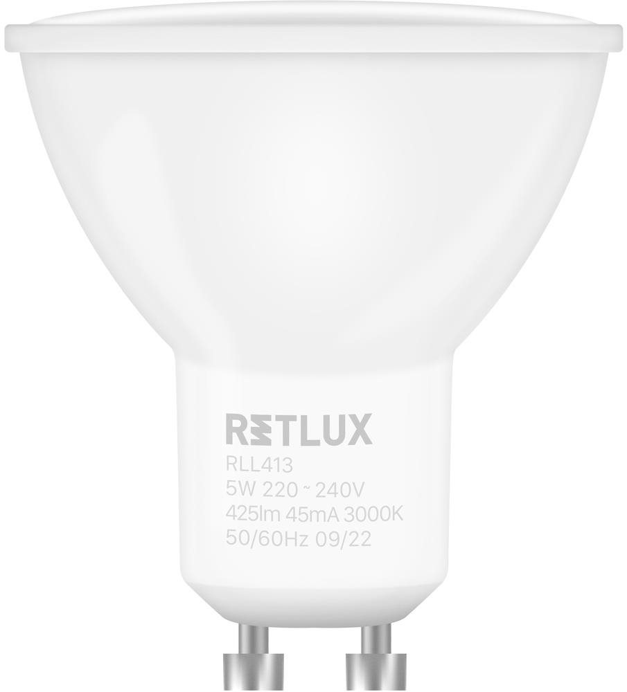 RETLUX RLL 413 GU10 bulb 5W WW LED žiarovka