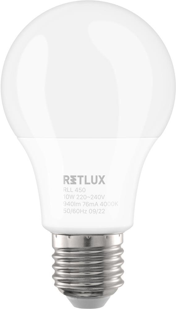RETLUX RLL 450 A60 E27 izzó 3DIMM 10W CW LED izzó