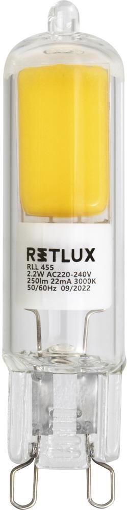RETLUX RLL 455 G9 COB 2,2W LED WW LED izzó