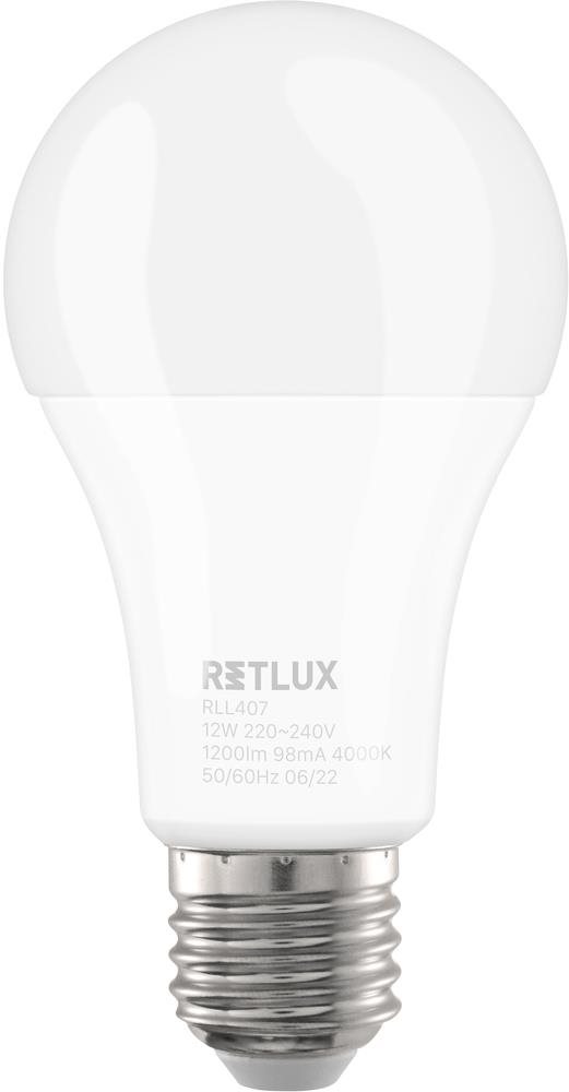 RETLUX RLL 407 A60 E27 bulb 12 W CW LED žiarovka