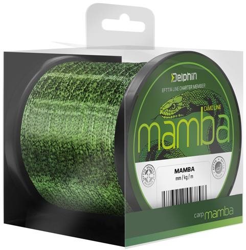 Delphin Mamba Carp Kamufláž 600 m 0,34 mm 8,1 kg Silon na ryby