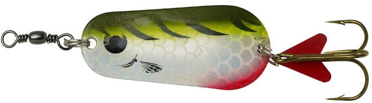 Effzett Standard Spoon 6,5 cm 30 g Olive/Chartreuse Tiger UV Blyskáč