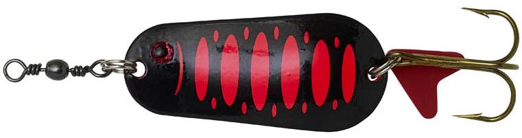 Effzett Standard Spoon 6,5 cm 30 g Fluo Red/Black UV Blyskáč