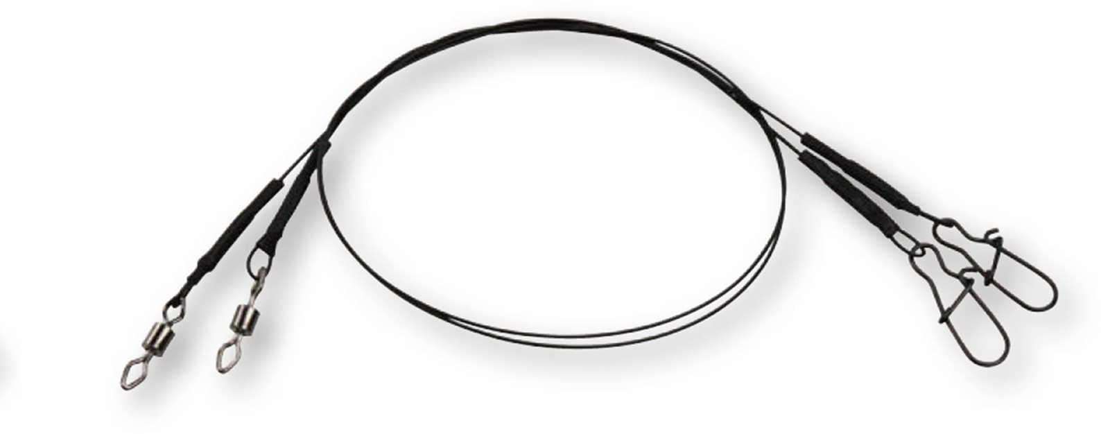 Effzett Coated Core 7 Spin Leader Black Veľkosť 8 11 kg 30 cm 2 ks...