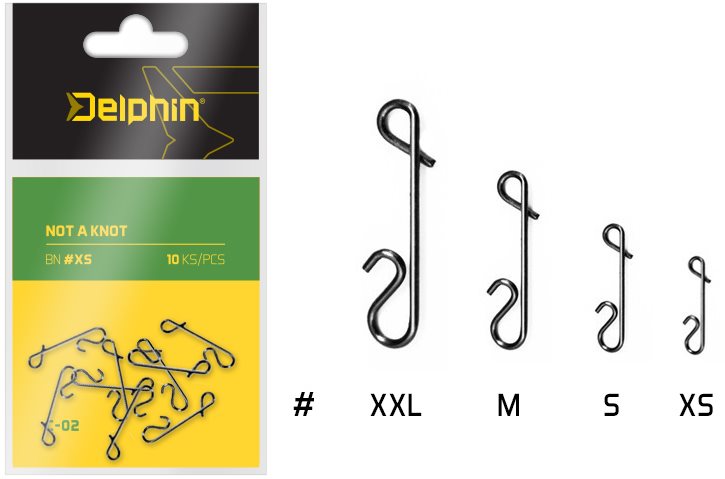 Delphin Bezuzlová spojka Not a Knot C-02 Veľkosť XS 10 ks Spojka