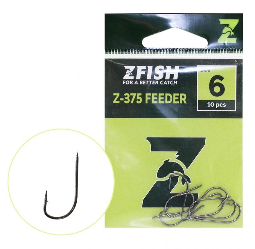 Zfish Feeder Hooks Z-375 Veľkosť 6 10 ks Háčik na ryby