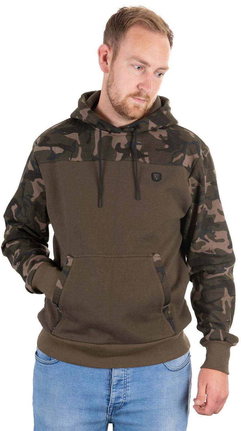 FOX Khaki/Camo Hoody Velikost S Mikina