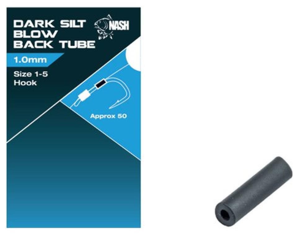 Nash Blow Back Tube Dark Silt 1 mm Veľkoť 2 – 5 50 ks Hadička
