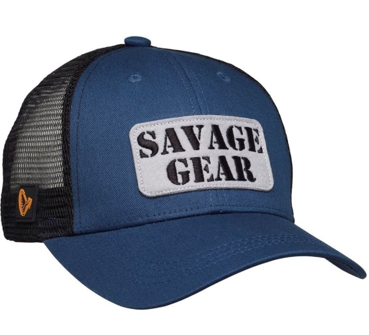 Savage Gear Logo Badge Cap Teal Blue Kšiltovka