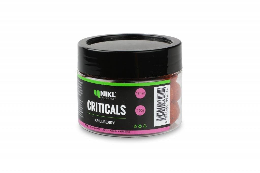 Nikl Criticals Boilie KrillBerry 18 mm 150 g Boilies