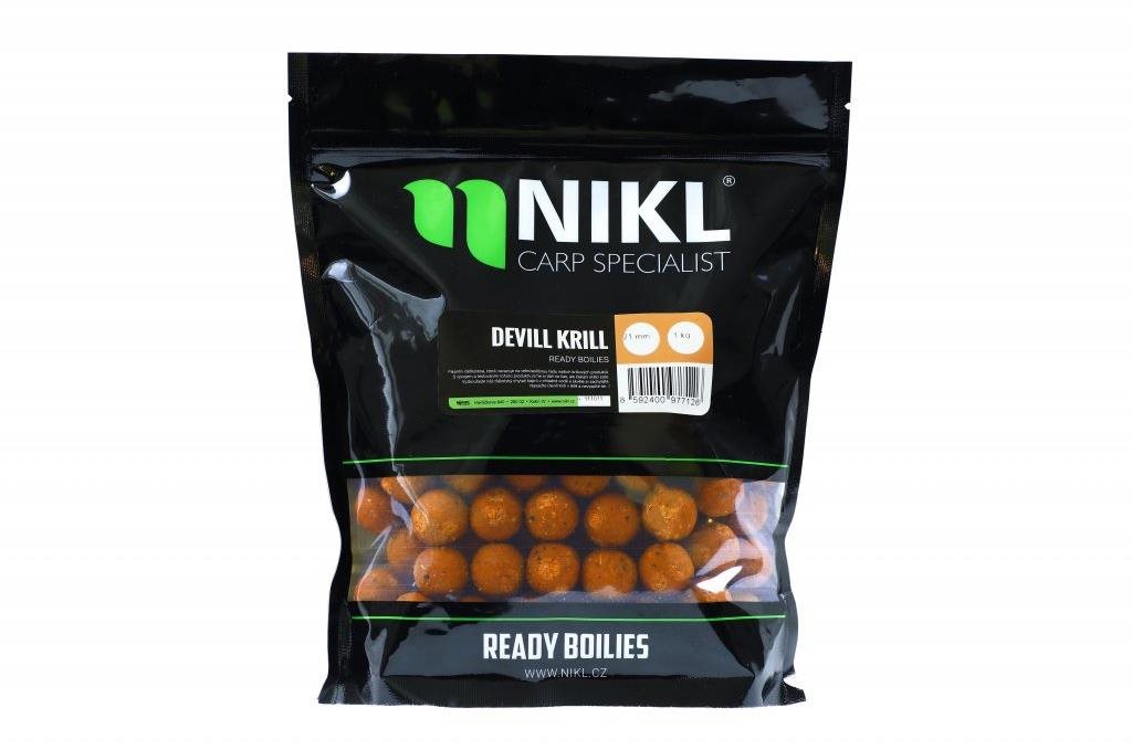 Nikl Ready boilie Devill Krill 15 mm 1 kg Boilies