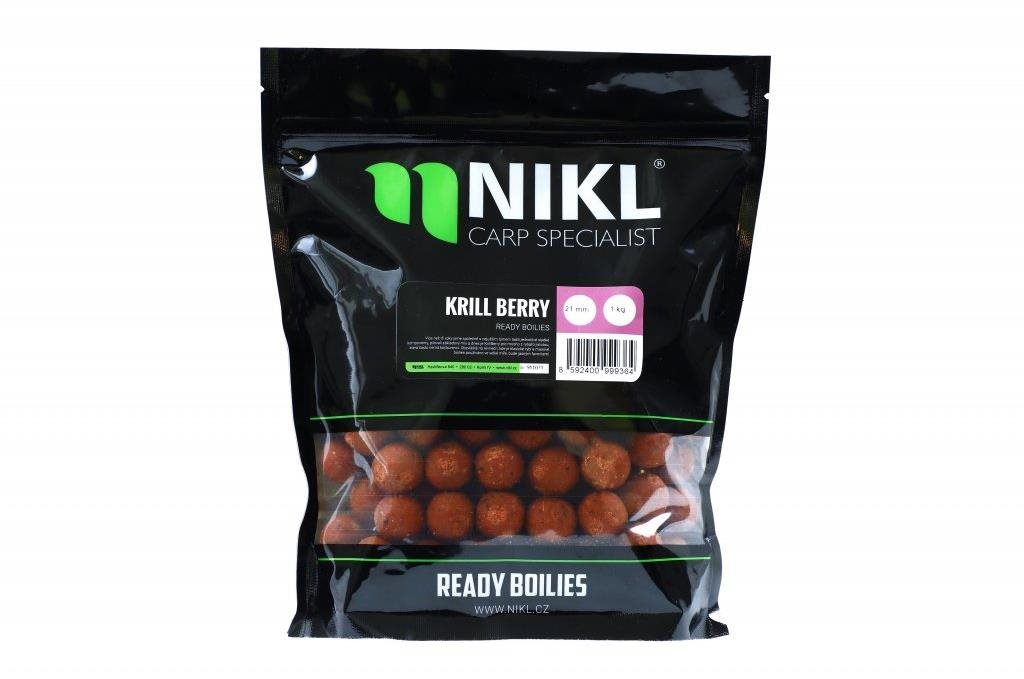 Nikl Ready boilie KrillBerry 15 mm 1 kg Boilies