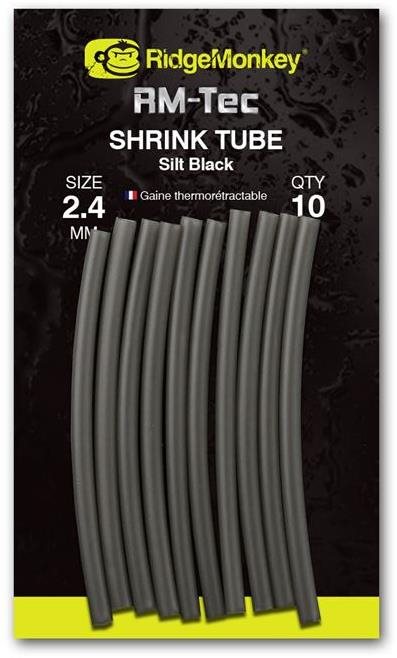 RidgeMonkey RM-Tec Shrink Tube 2,4 mm Silt Black 10 ks Hadička