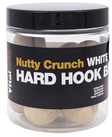 Vitalbaits Boilie Hard Hook Bait Nutty Crunch White 18 mm 100 g...