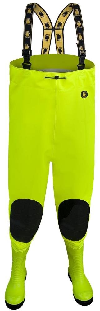 PROS Brodící kalhoty Max Fluo žluté 47 Brodící kalhoty