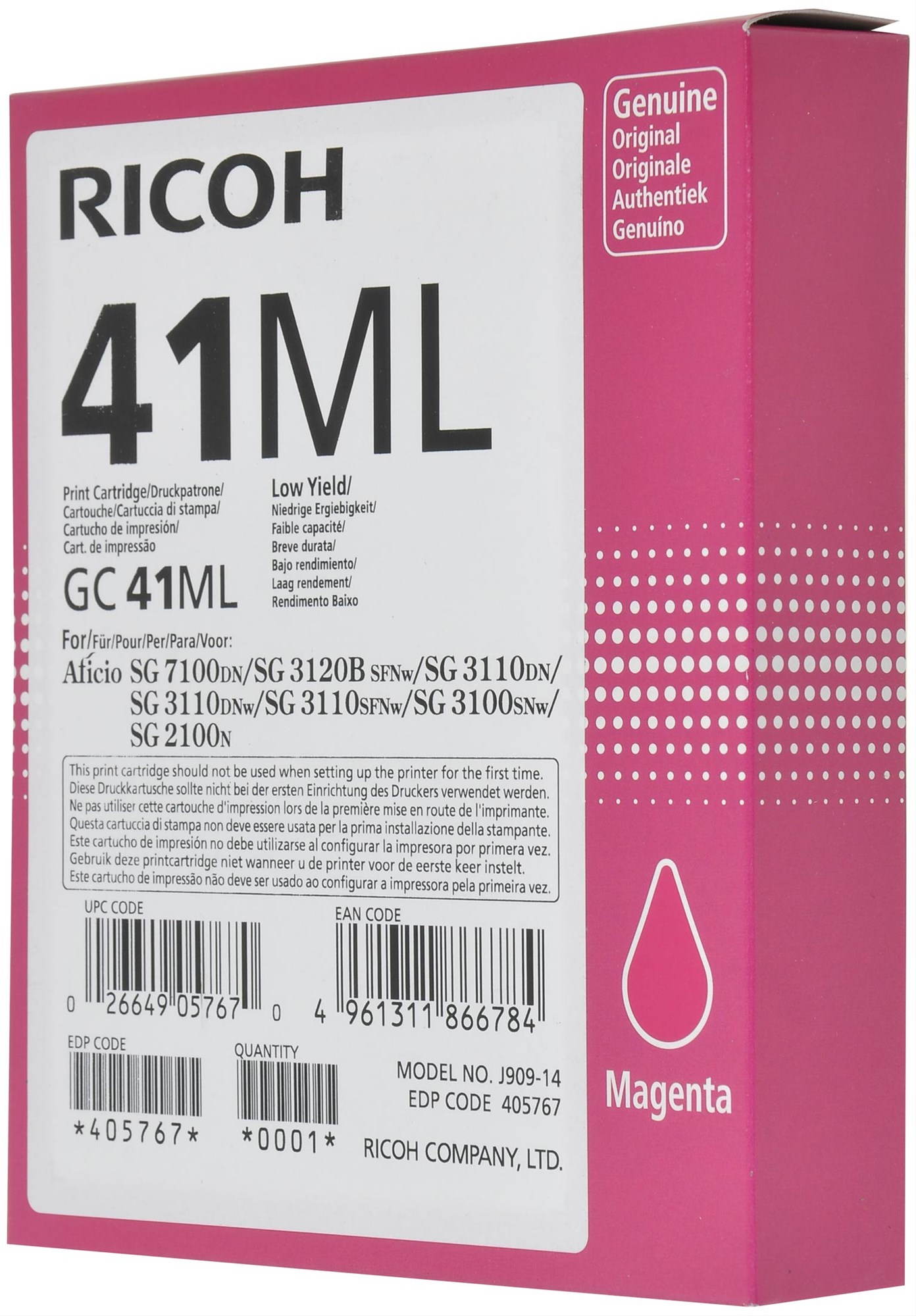 Ricoh GC41ML violet Toner