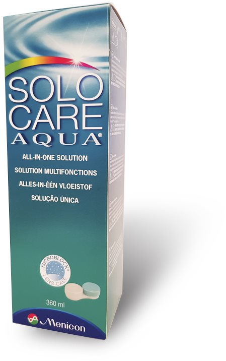SoloCare Aqua 360 ml Roztok na kontaktné šošovky