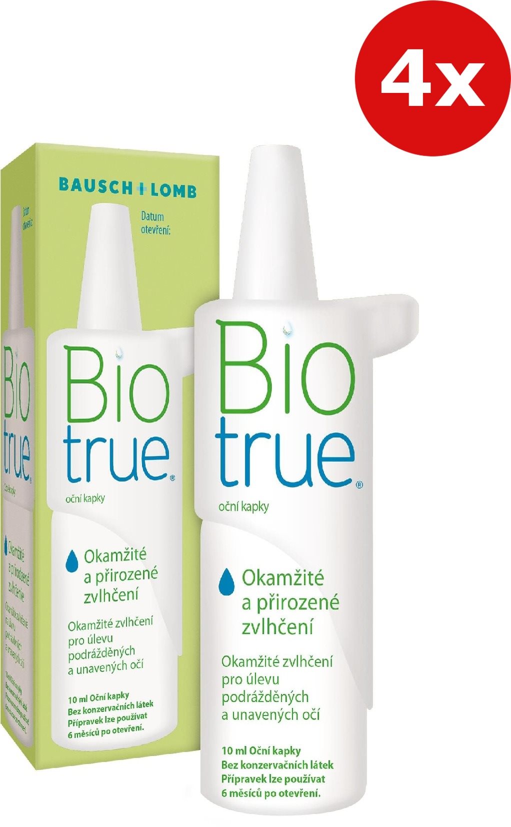 Biotrue očné kvapky 4× 10 ml Očné kvapky