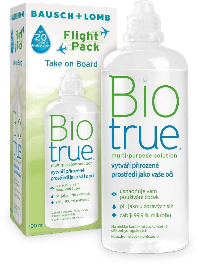 Biotrue Flight Pack 100 ml Roztok na kontaktné šošovky