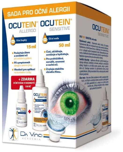 Ocutein  ALLERGO očné kvapky 15 ml + očná voda 50 ml Očné kvapky