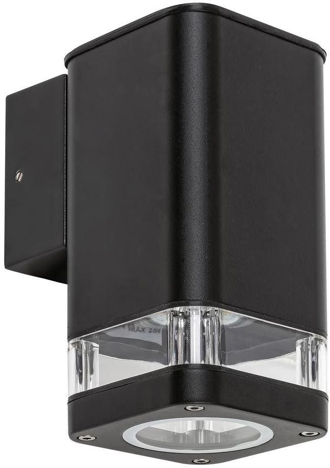 Rabalux - Außenwandleuchte 1xGU10/25W/230V IP44 Schwarz Wandleuchte