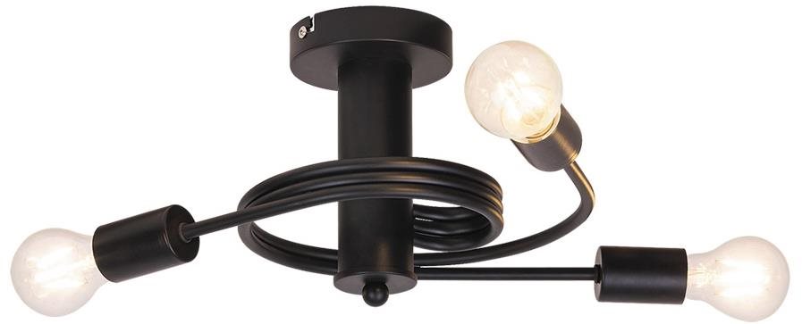 Rabalux mennyezeti lámpa 3× E27/15 W/230 V fekete Csillár