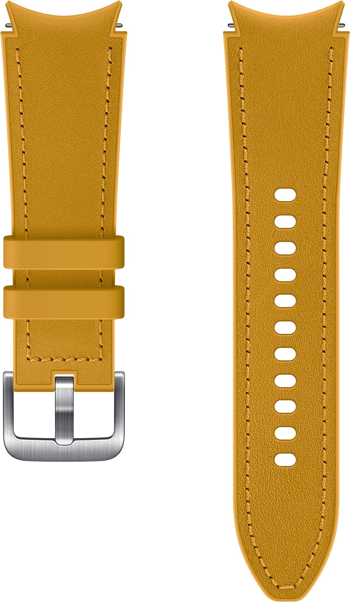 Samsung Hybrid Leather Strap (size S/M) Mustard Watch Strap