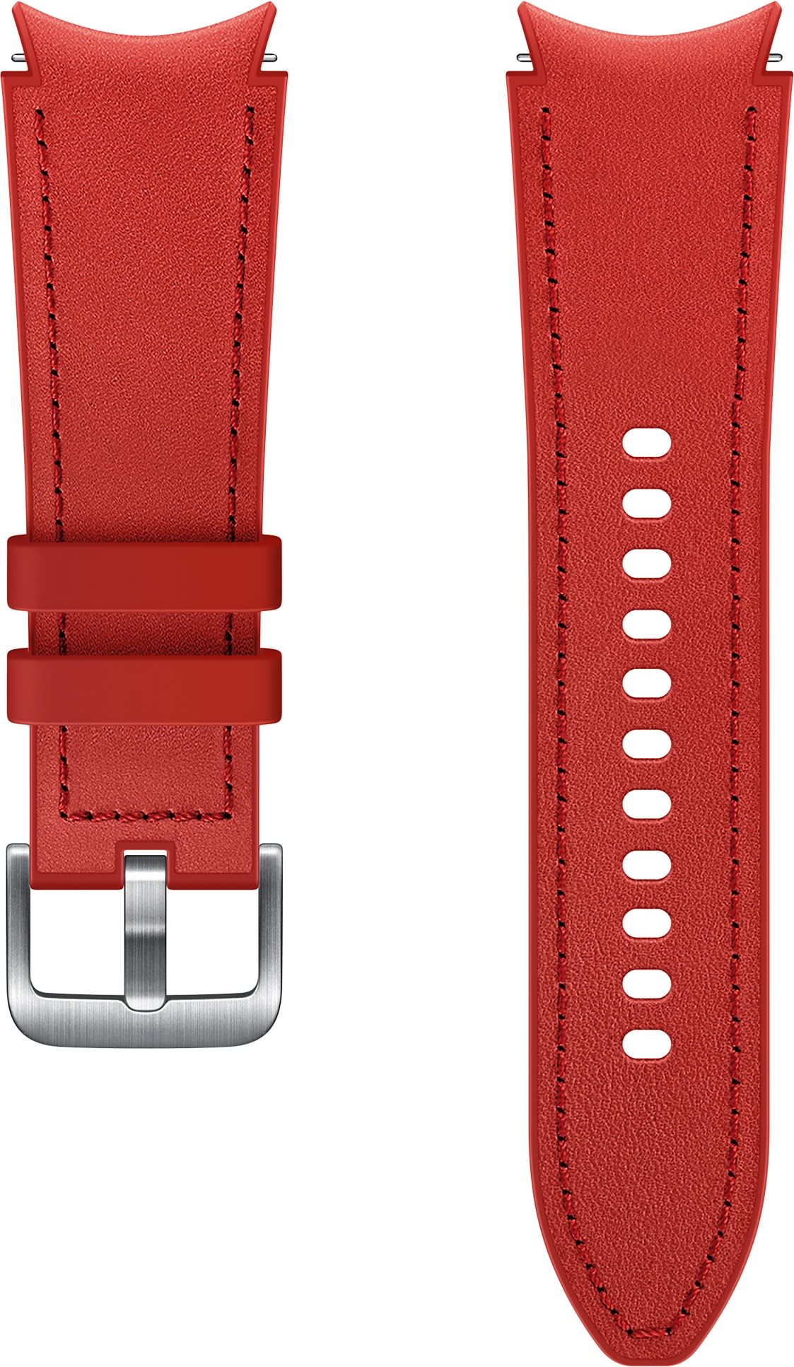 Samsung Hybrid Leather Strap (size S/M) Red Watch Strap