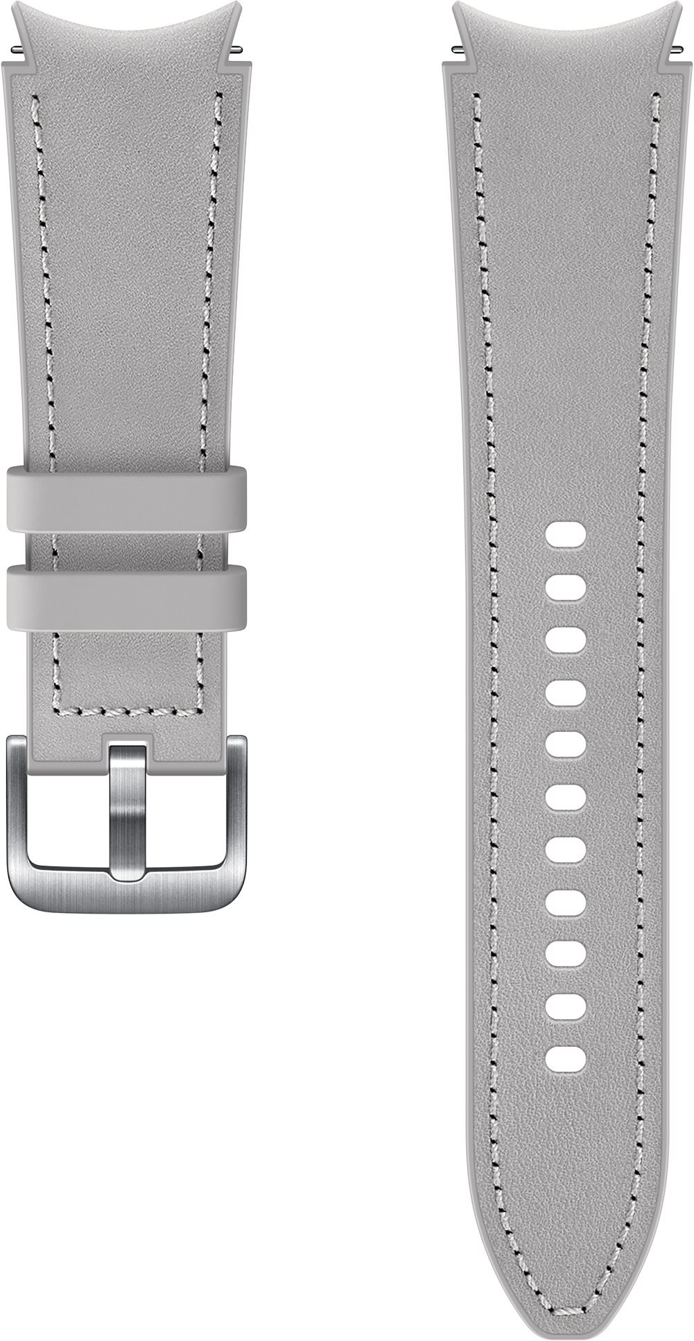 Samsung Hybrid Leather Strap (size M/L) Silver Watch Strap