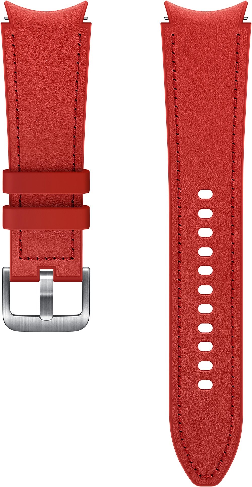 Samsung Hybrid Leather Strap (size M/L) Red Watch Strap