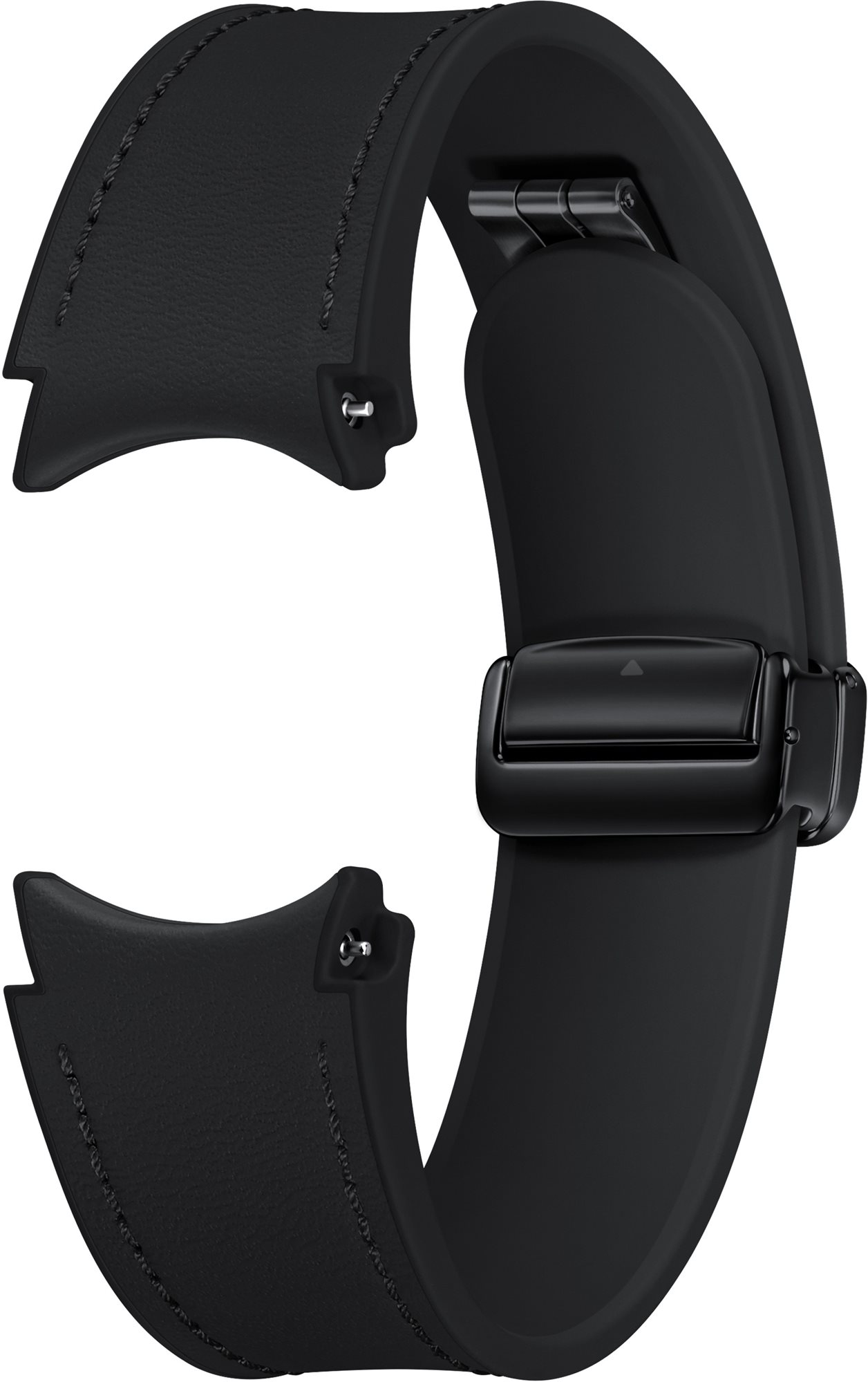 Samsung D-gyűrűs hibrid szíj öko bőrből (M/L) - fekete Szíj