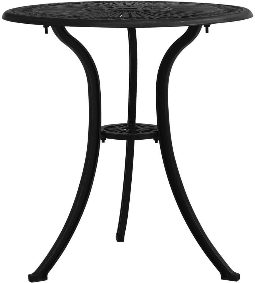 Záhradný stôl čierny 62 × 62 × 65 cm liaty hliník, 315580 Záhradný...