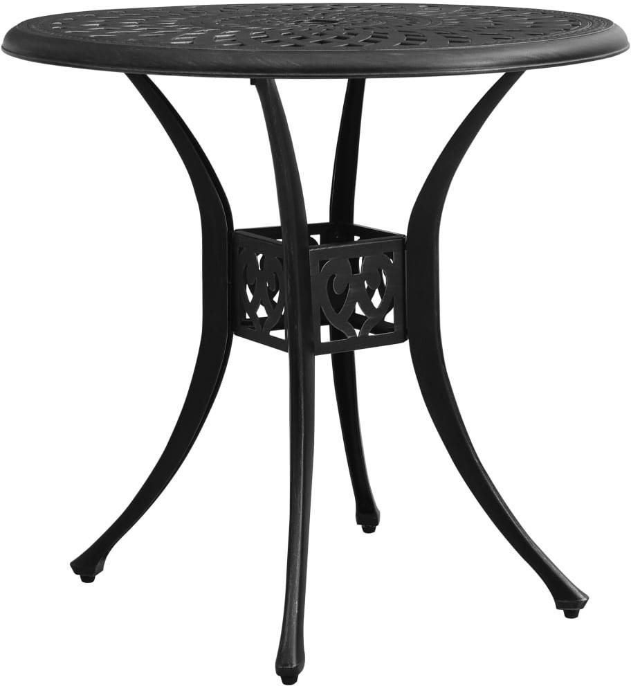 Záhradný stôl čierny 78 × 78 × 72 cm liaty hliník, 315583 Záhradný...