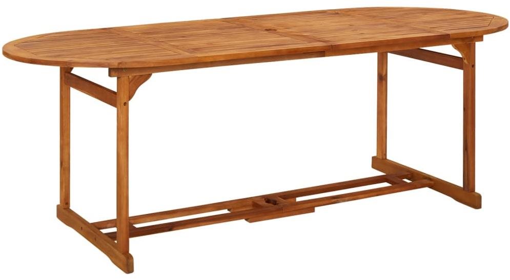 Záhradný jedálenský stôl 220 × 90 × 75 cm masívne akáciové drevo,...