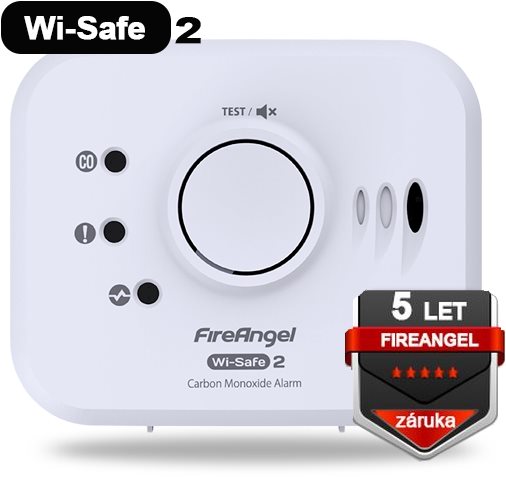 FireAngel CO Detektor W2-CO-10X-EU Wi-Safe 2 Gázérzékelő