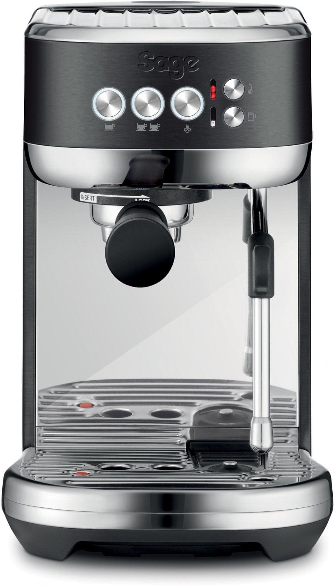 SAGE SES500BST Espresso Black Stainless Pákový kávovar