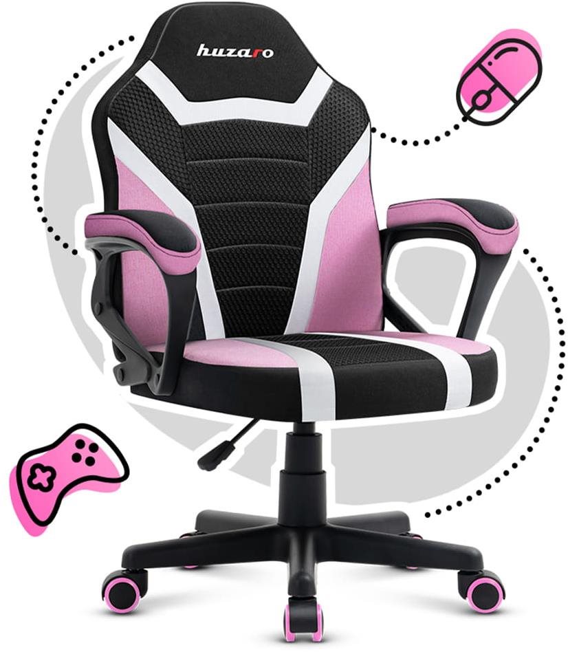 Huzaro Detská Herná stolička Ranger 1.0, pink mesh Herná stolička