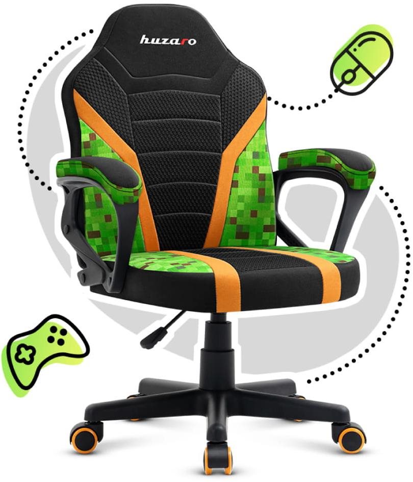 Huzaro Detská Herná stolička Ranger 1.0, pixel mesh Herná stolička