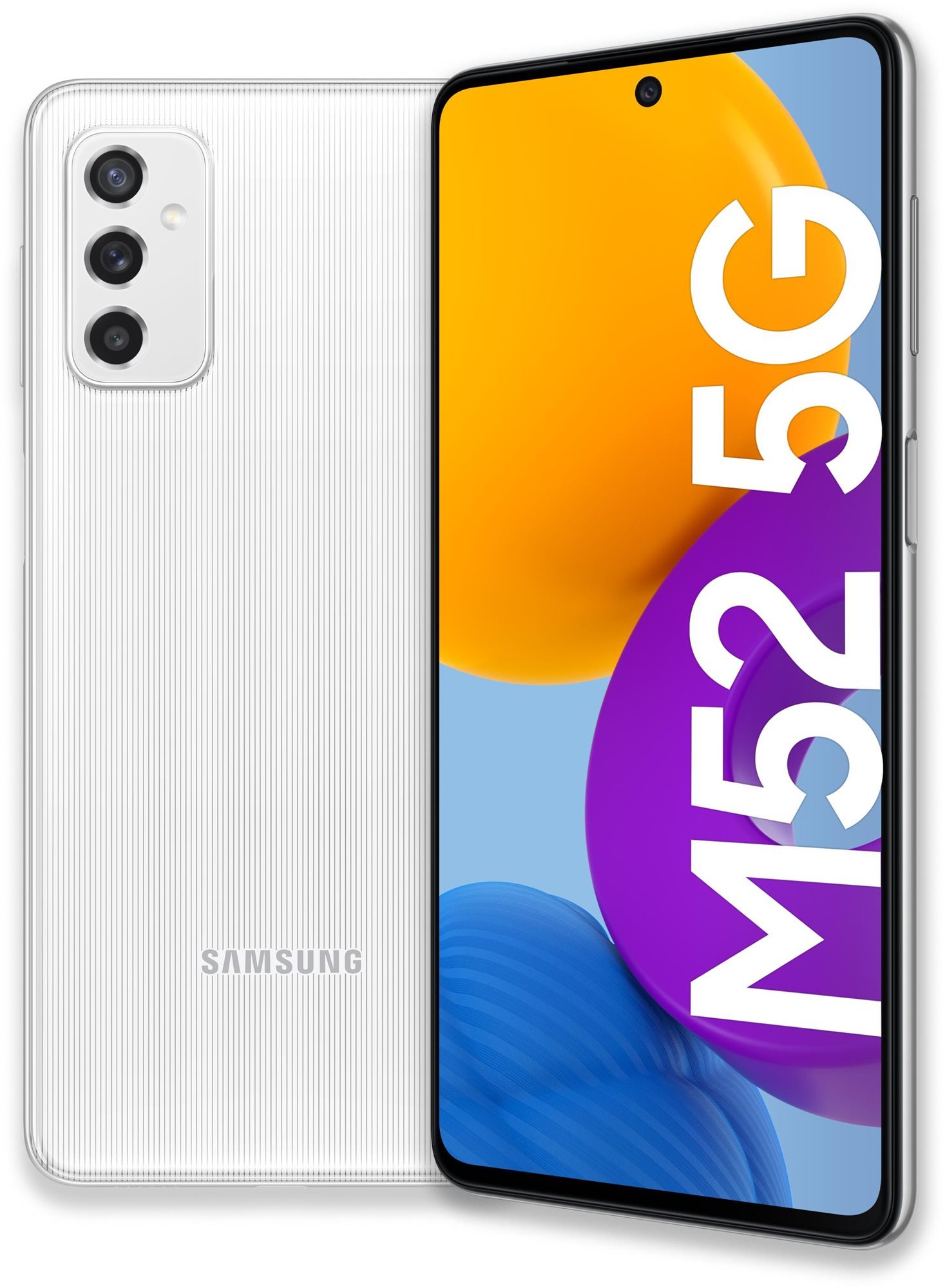 Samsung Galaxy M52 5G 8GB/128GB White Mobile Phone