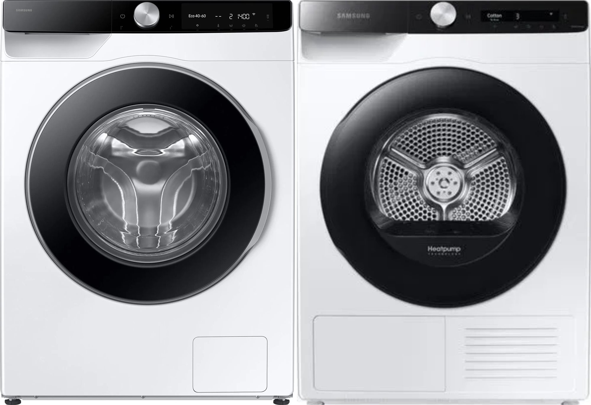 SAMSUNG WW90DG6U85LKU4 + SAMSUNG DV80T5220AE/S7 Mosógép és...