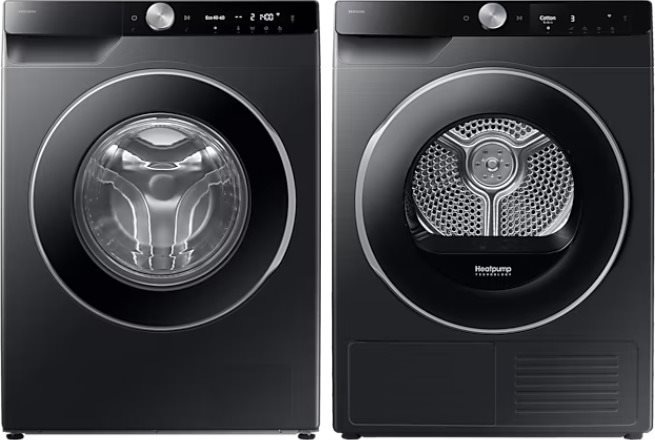 SAMSUNG DV90T6240LB/S7 + SAMSUNG EcoBubble WW90DG6U85LBU4 Set...