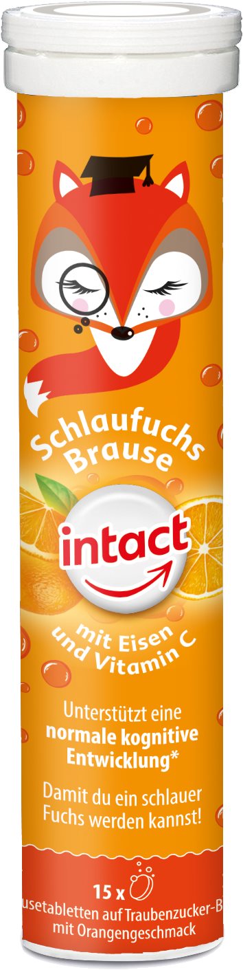 Intact Bystrá líška, žel. + vit. C, šum. tbl. Pomaranč 15 ks...