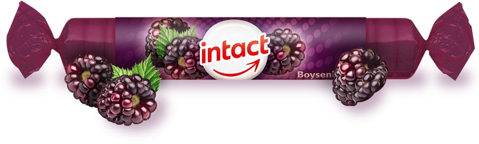 Intact rolka hroznový cukor s vitamínom C BOYSENBERRY Vitamín C