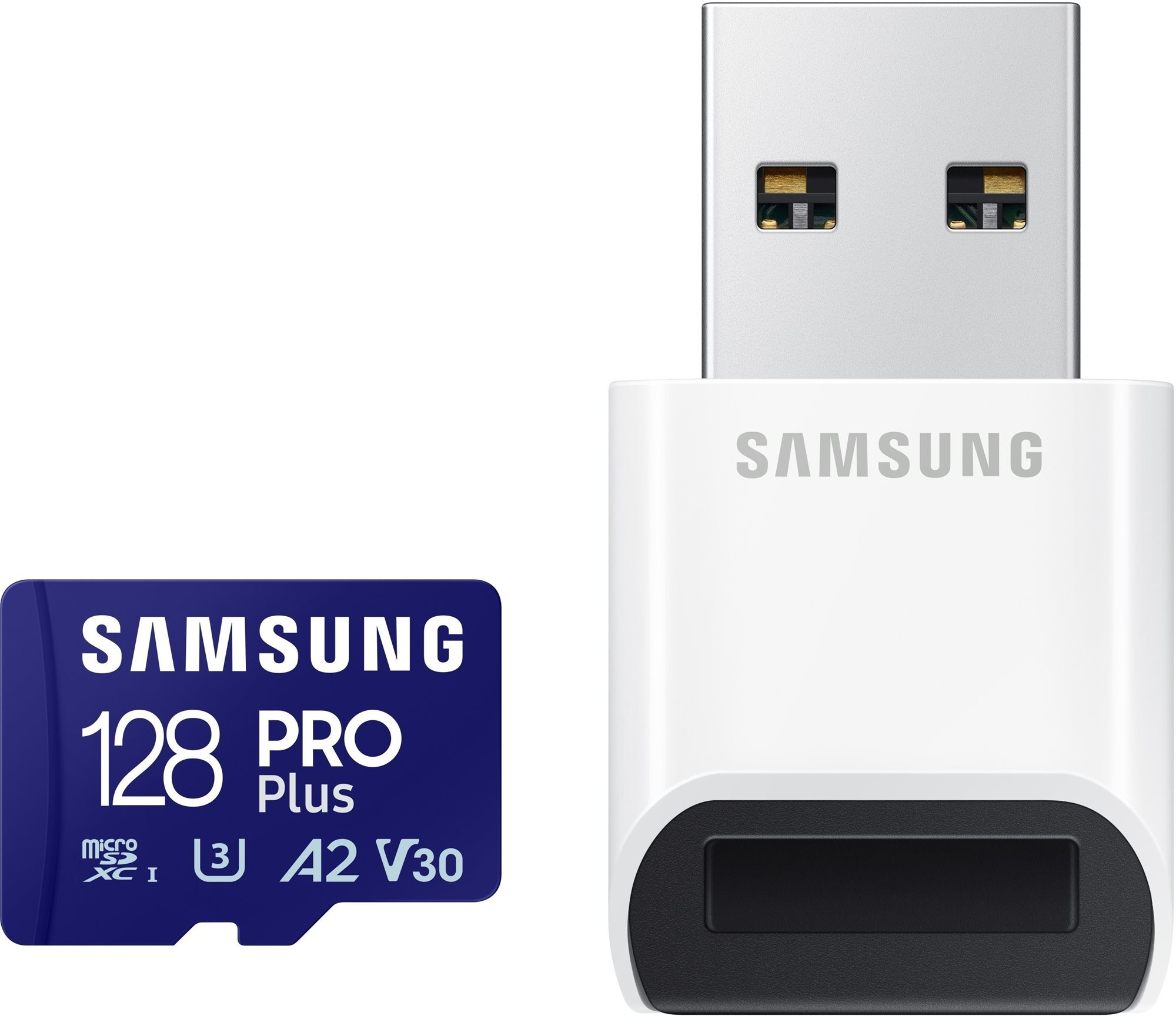 Samsung MicroSDXC 128 GB PRO Plus + USB adapter (2023) Memóriakártya