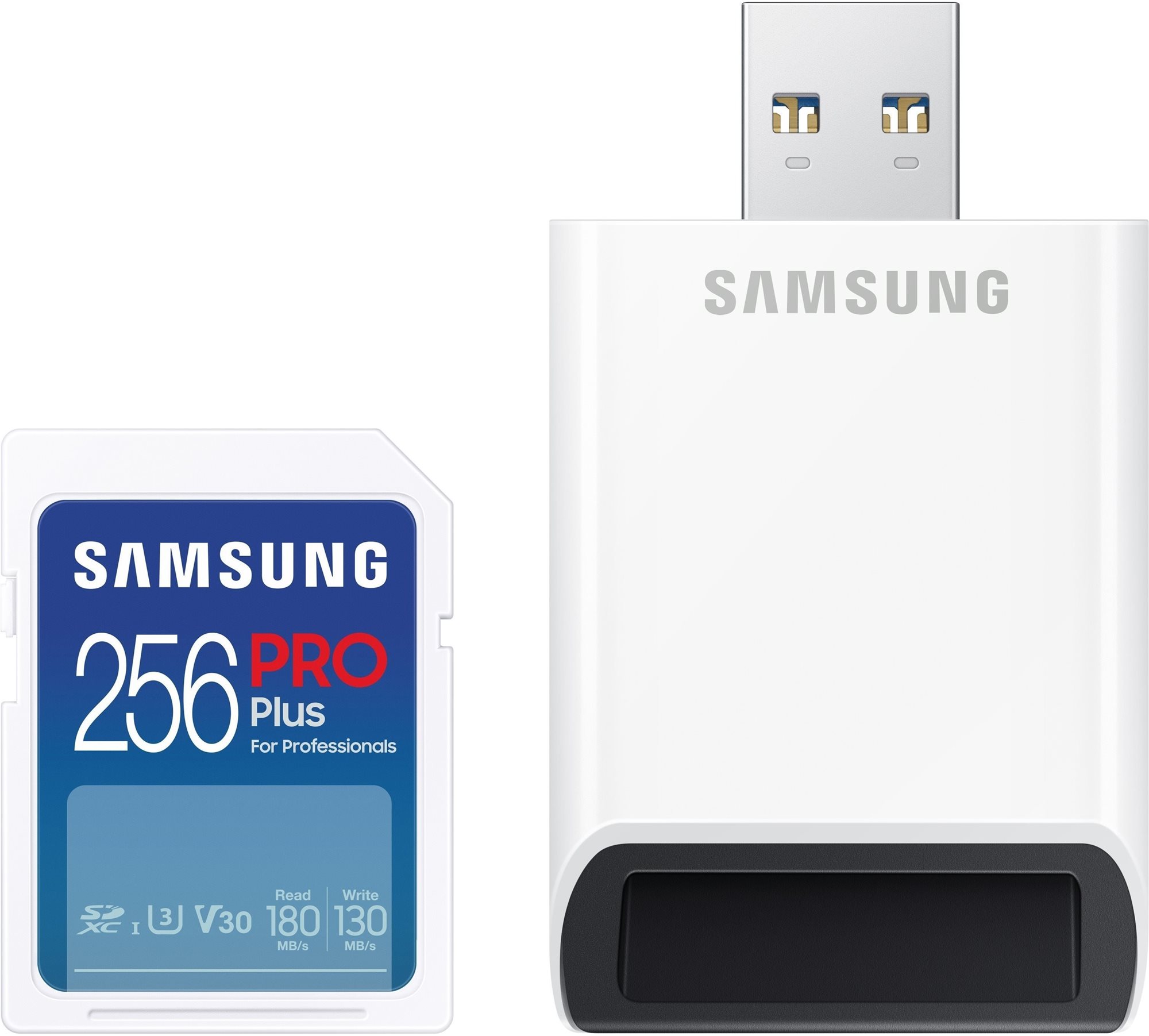 Samsung SDXC 256 GB PRO PLUS + USB adapter (2023) Memóriakártya