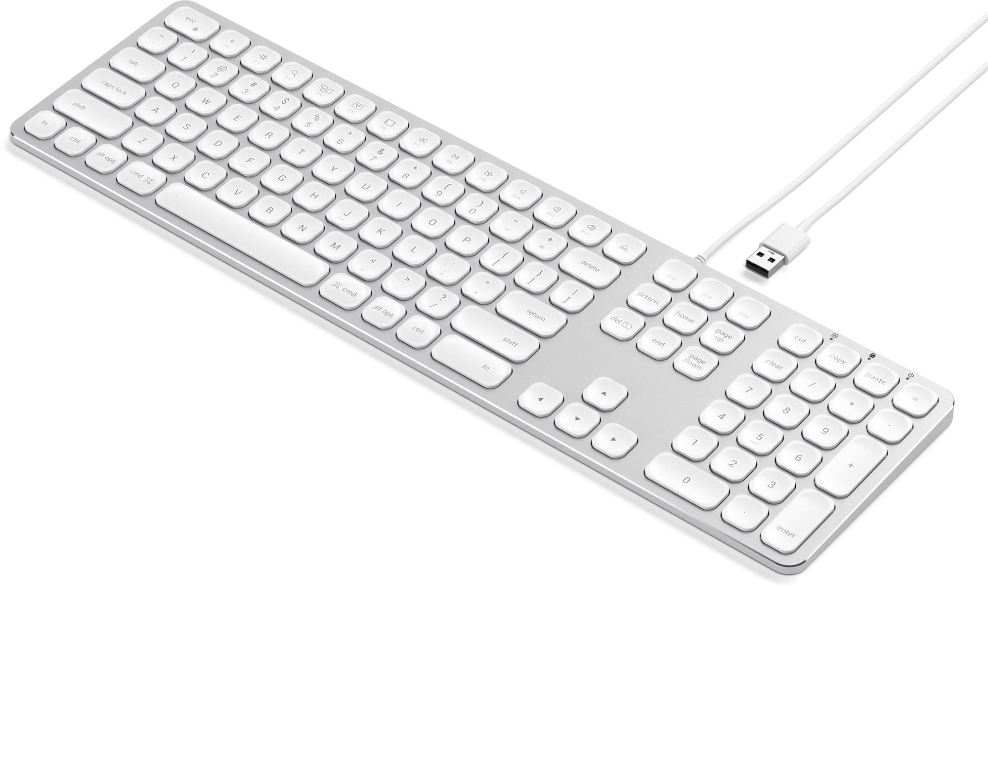 Satechi Aluminium Wired Keyboard for Mac - Silver - US Keyboard